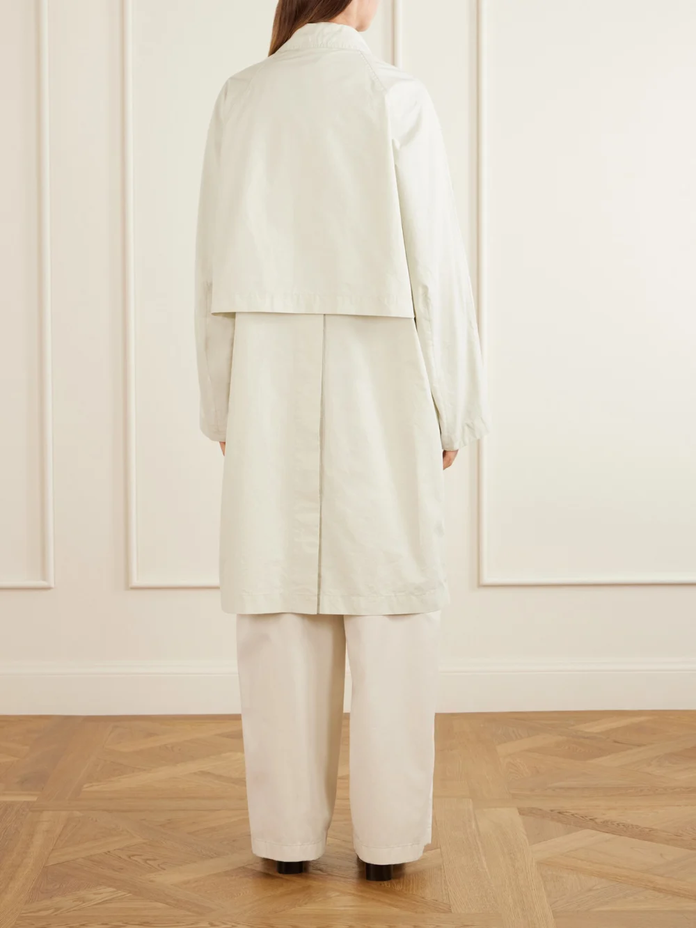 Back view of the Lemaire Cotton-gabardine Coat