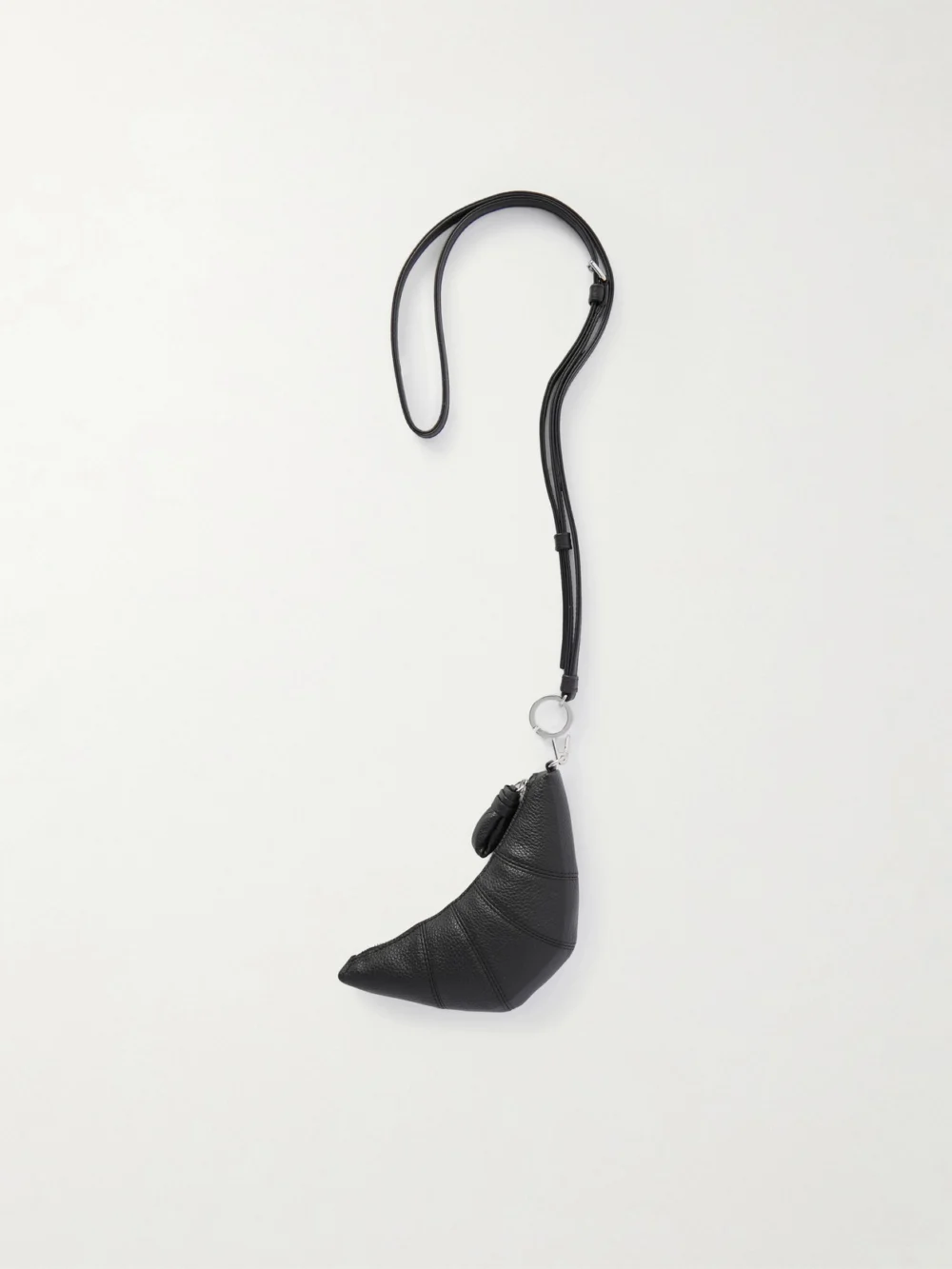 Back view of the Lemaire Croissant Textured-leather Coin Purse
