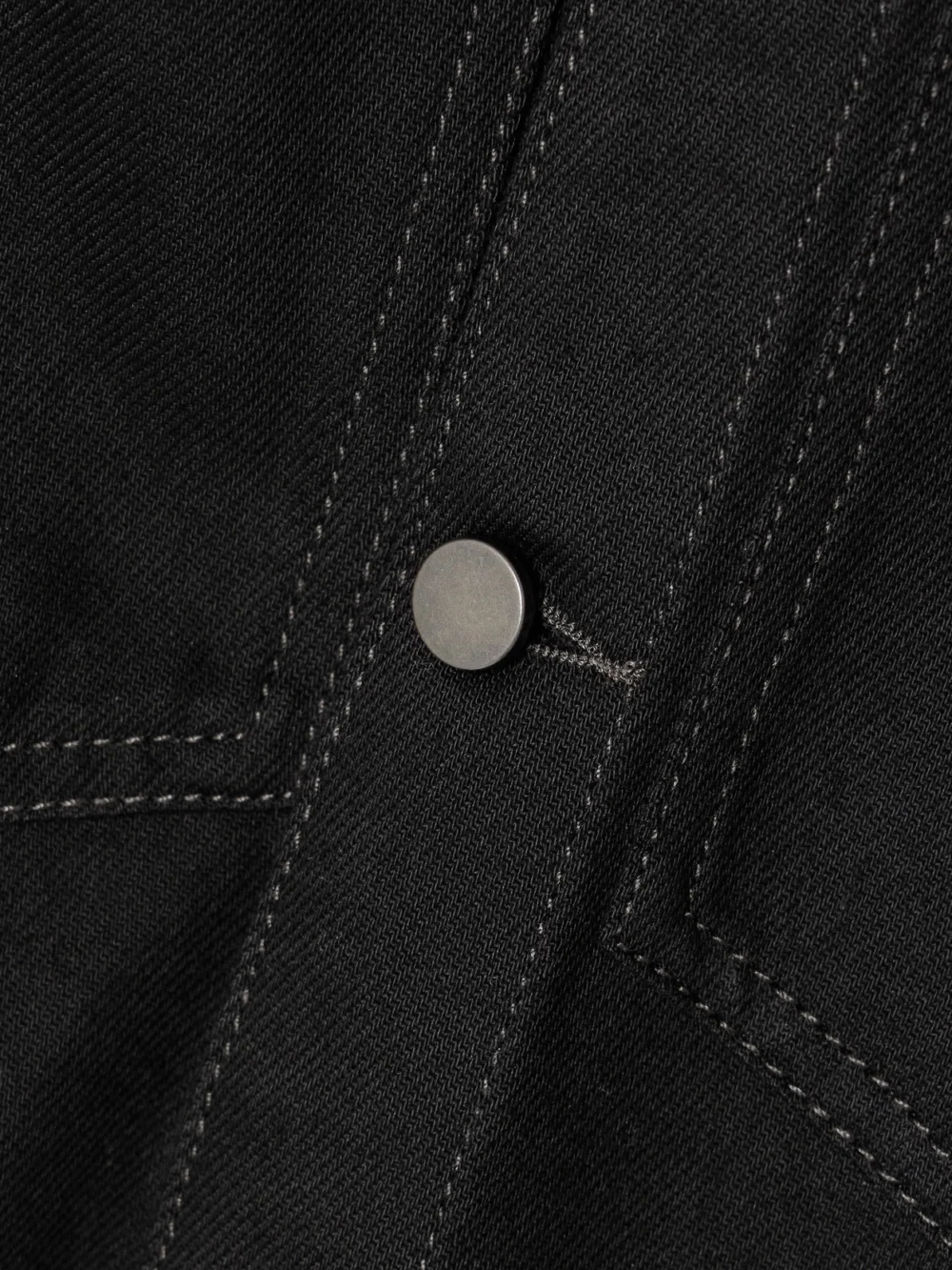 Close-up detail of the Lemaire Curved Cotton-twill Jacket
