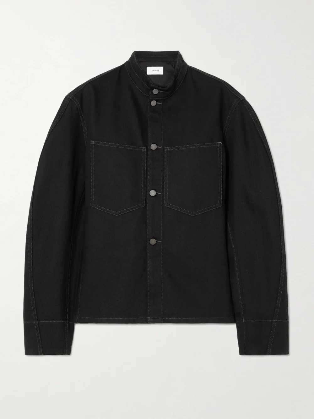 Lemaire Curved Cotton-twill Jacket in black