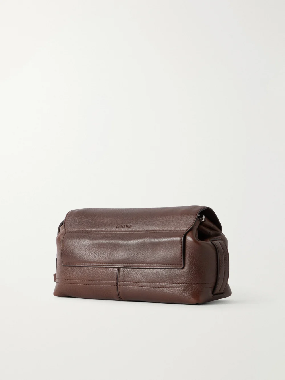 Back view of the Lemaire Gear Small Textured-leather Shoulder Bag