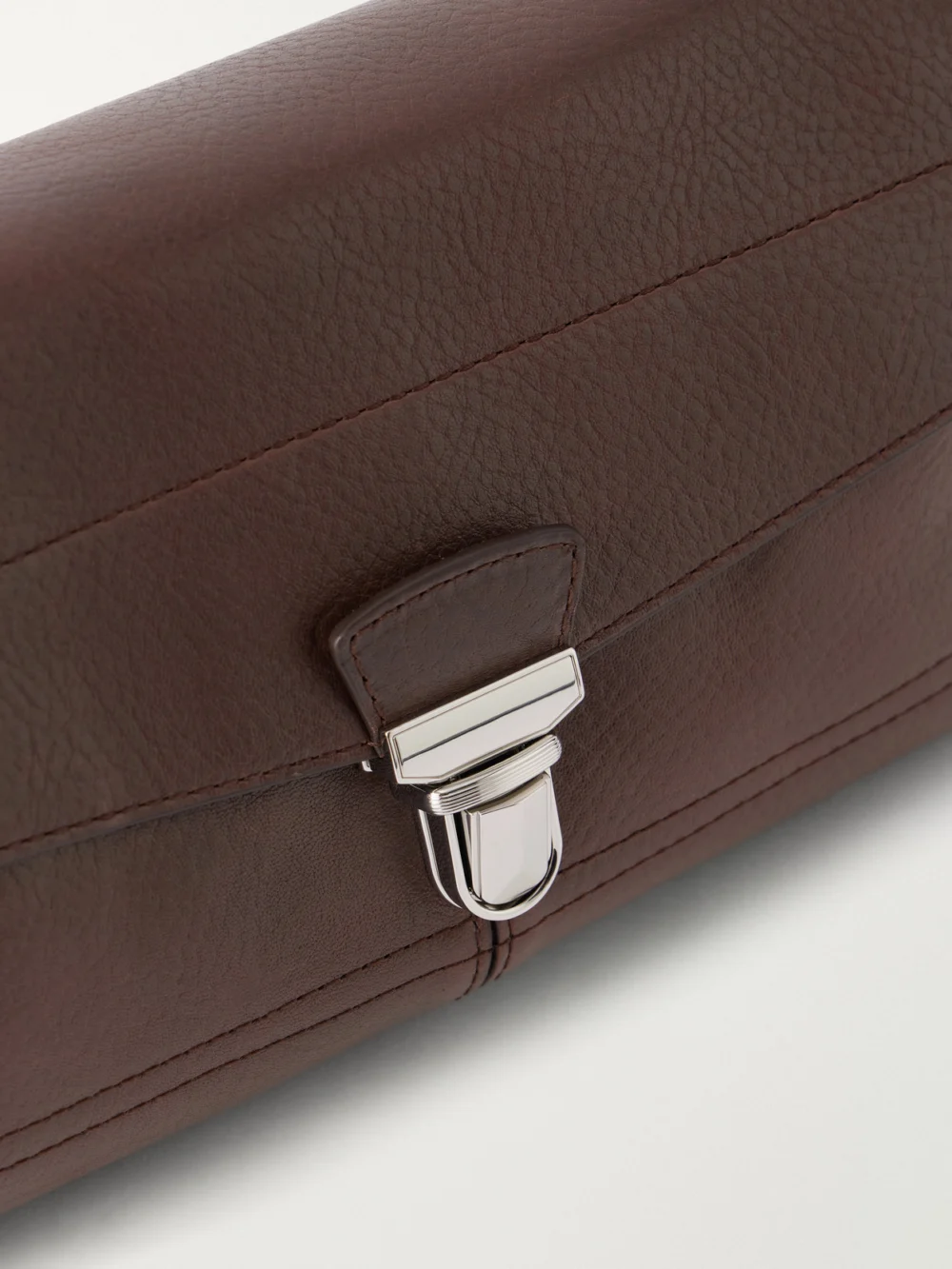 Close-up detail of the Lemaire Gear Small Textured-leather Shoulder Bag