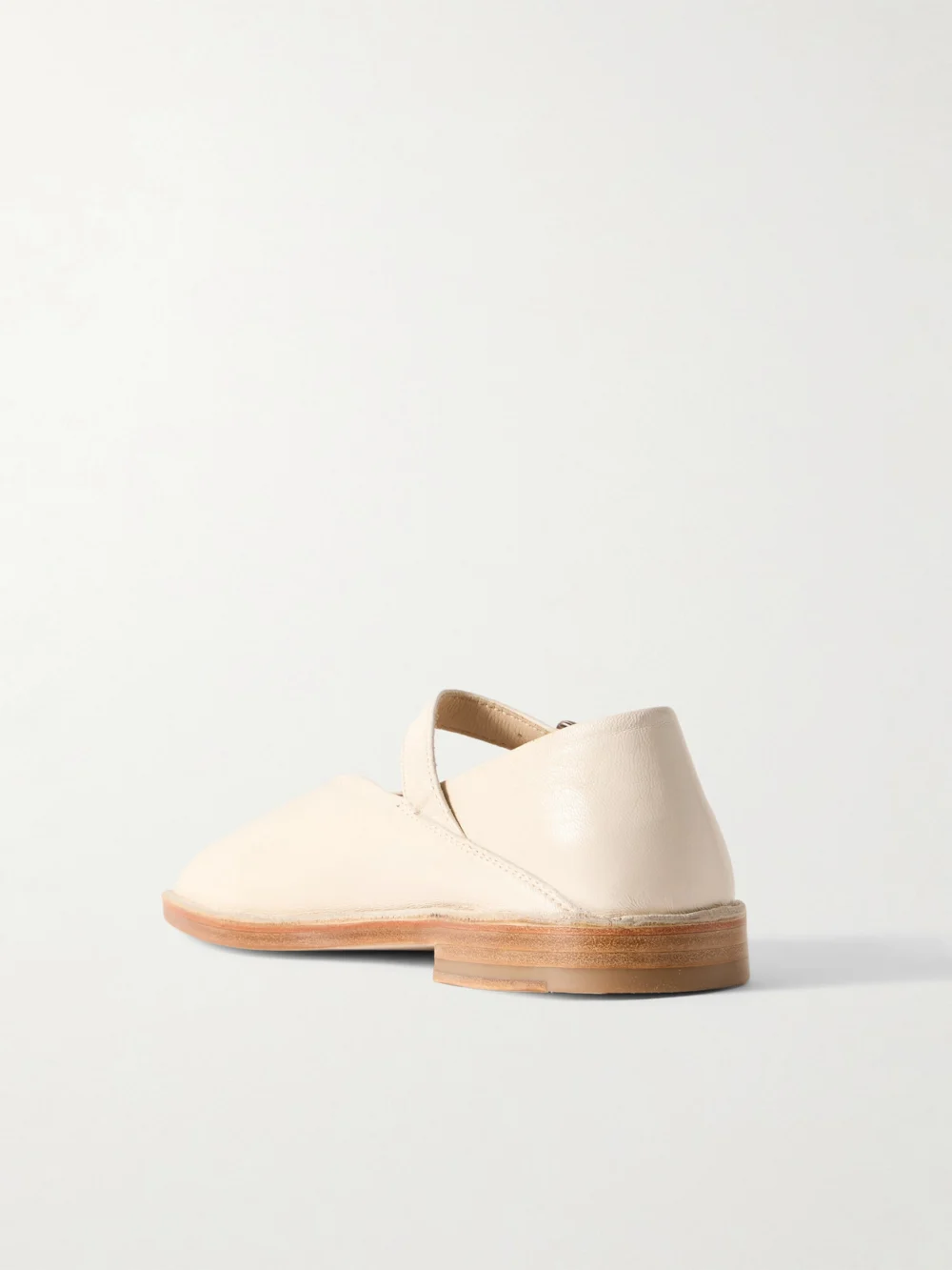 Back view of the Lemaire Leather Ballet Flats