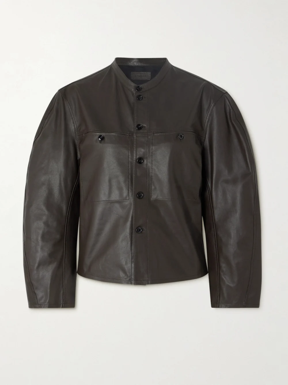 Lemaire Leather Jacket in brown