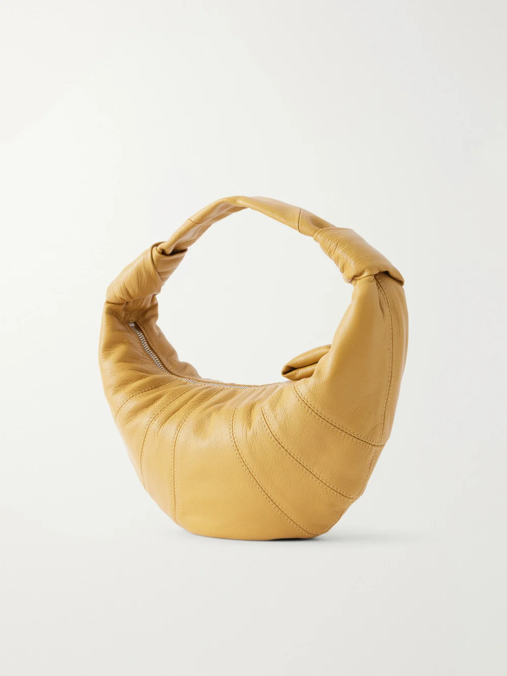 Back view of the Lemaire Mini Fortune Croissant Paneled Leather Shoulder Bag