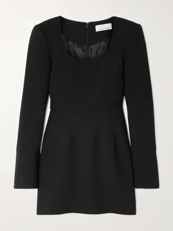 Liberowe + the Vanguard Amber Wool-crepe Mini Dress