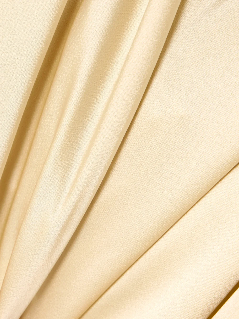 Close-up detail of the Liberowe + the Vanguard Satin Wide-leg Pants