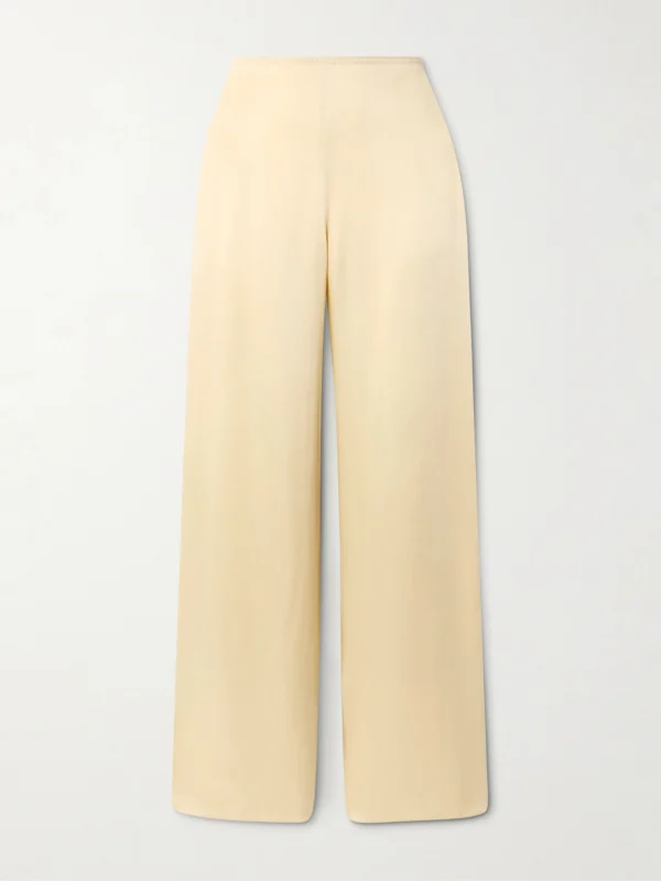 Liberowe + the Vanguard Satin Wide-leg Pants