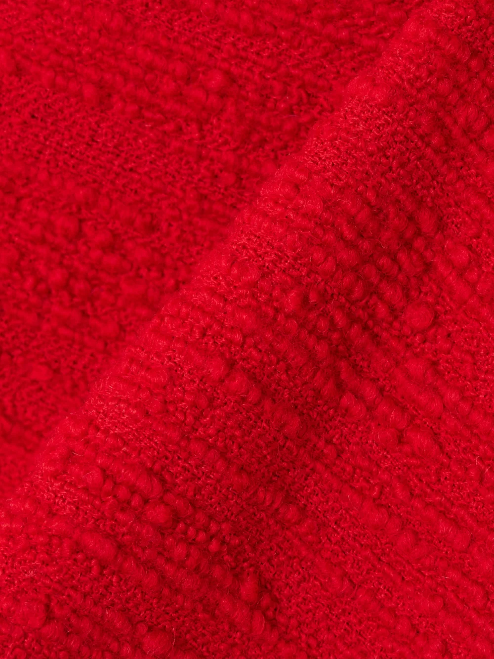 Close-up detail of the Liberowe Vera Darted Wool-blend Bouclé-tweed Mini Skirt