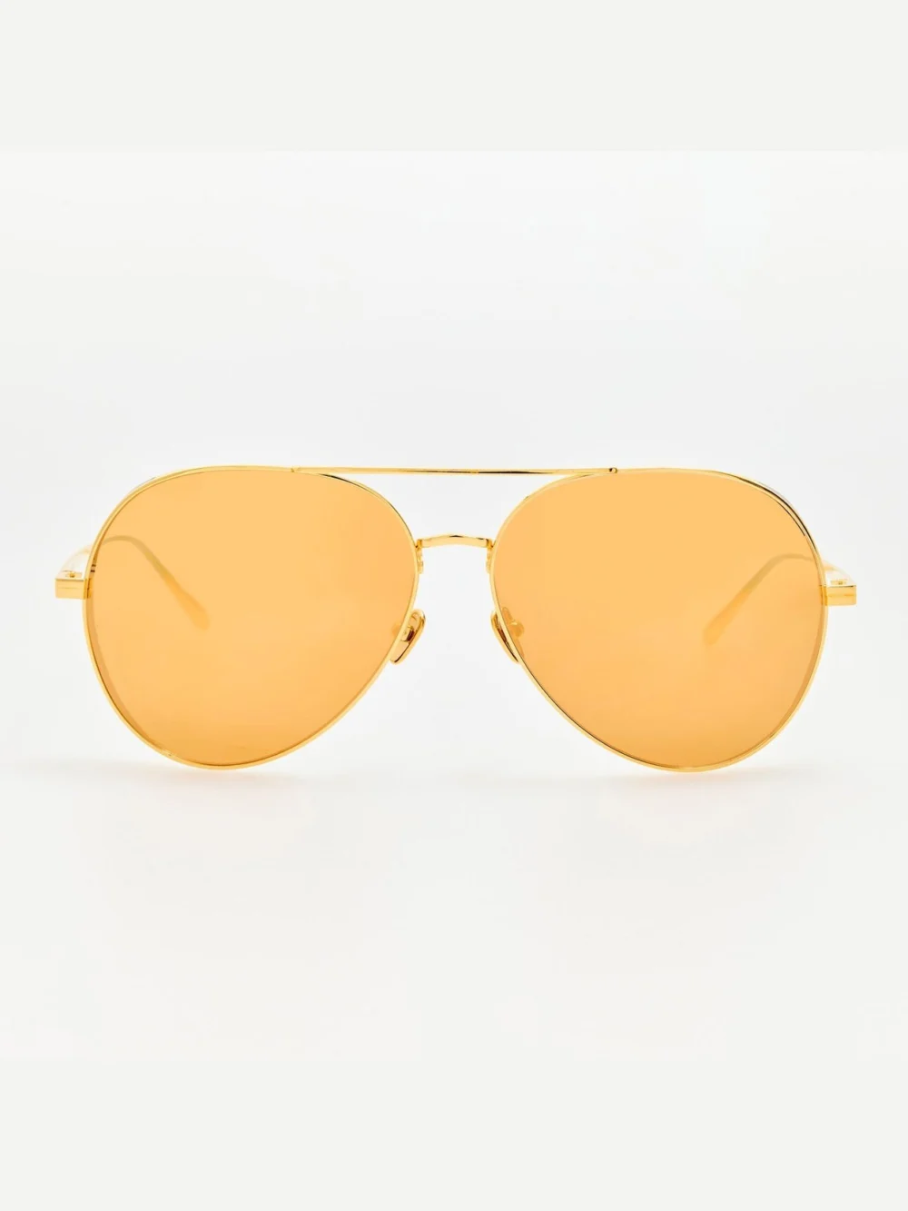 Linda Farrow Ace Sunglasses in 22k gold