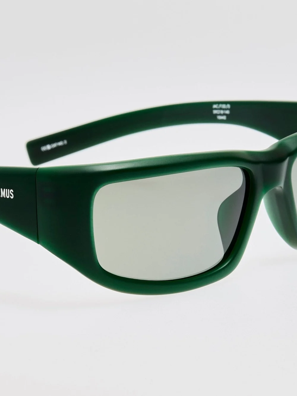 Linda Farrow Aero Sunglasses, matt green, view 4