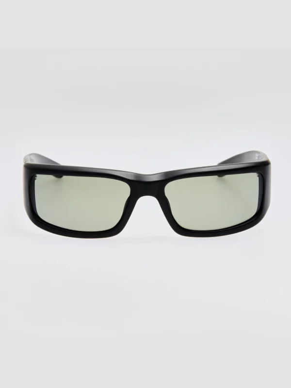 Linda Farrow Aero Sunglasses in Metallic Black