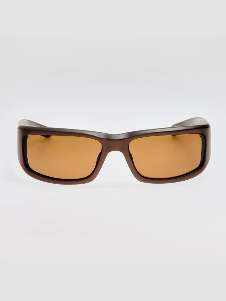 Linda Farrow Aero Sunglasses in Metallic Bronze