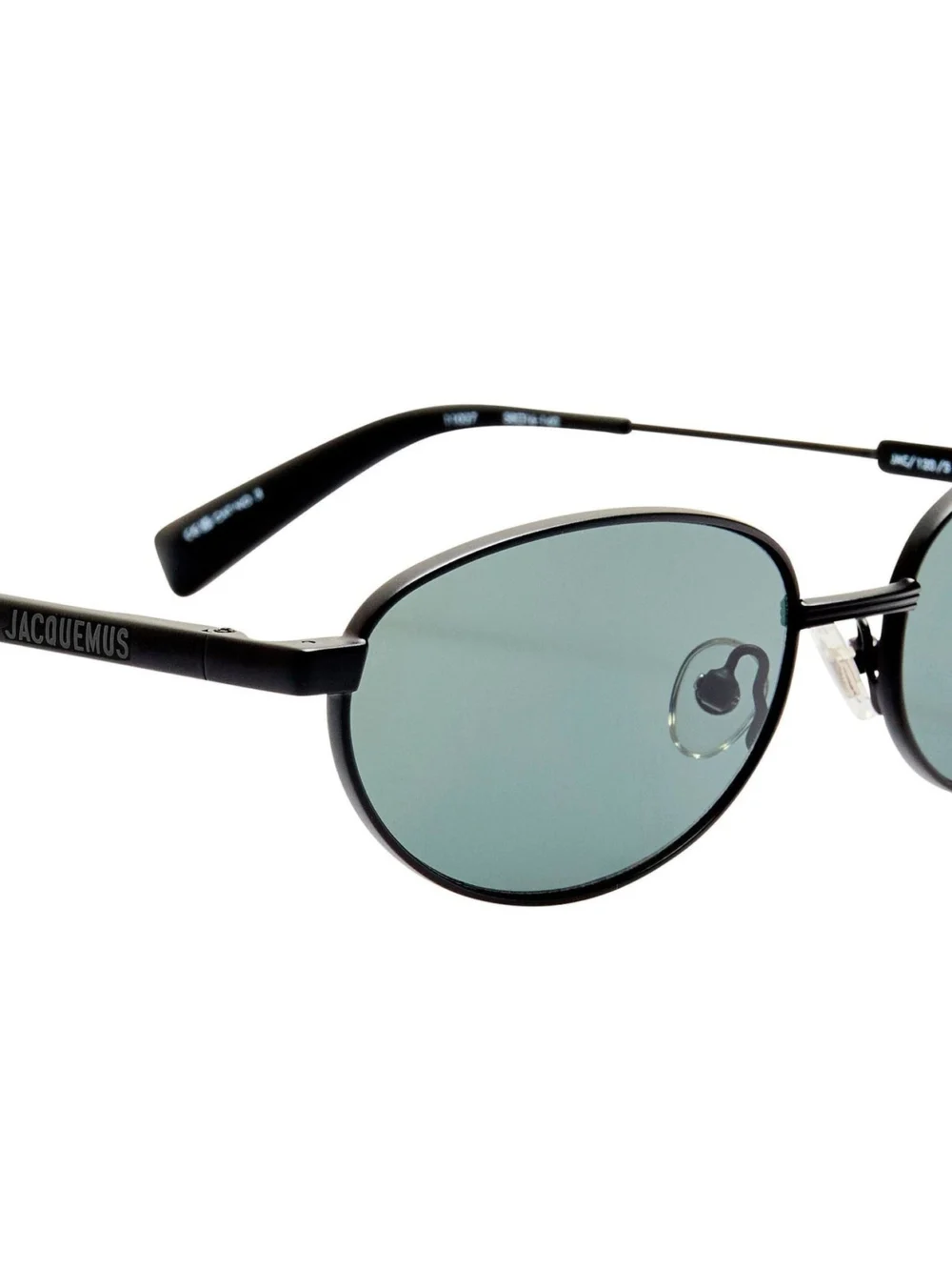 Linda Farrow Alba Sunglasses, matt black, view 6