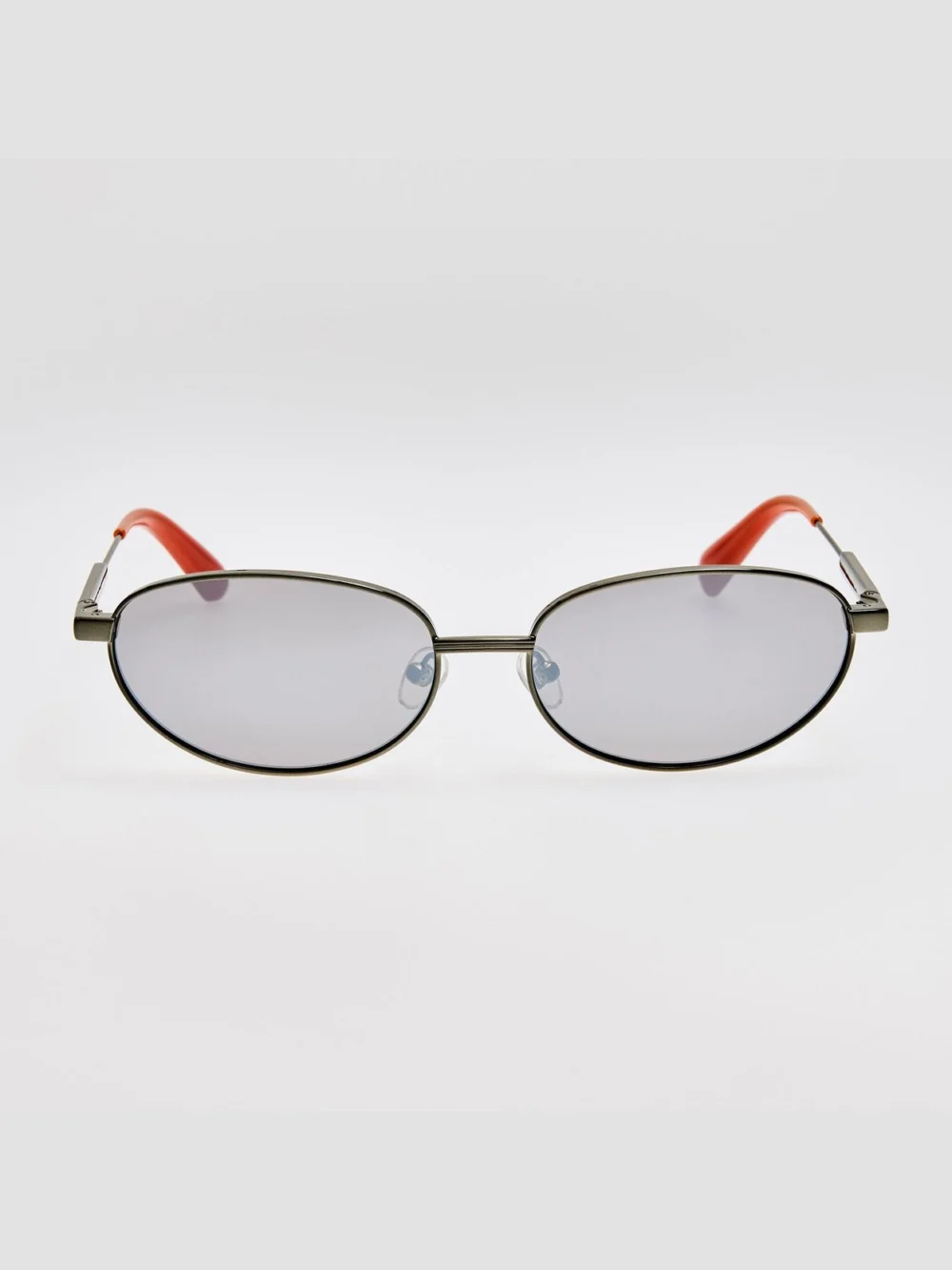 Linda Farrow Alba Sunglasses in shiny green and silver