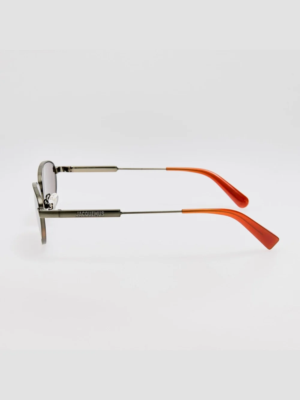 Linda Farrow Alba Sunglasses, shiny green and silver, view 6