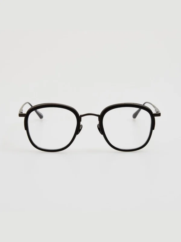 Linda Farrow Aldrin Optical in Black Matt Nickel