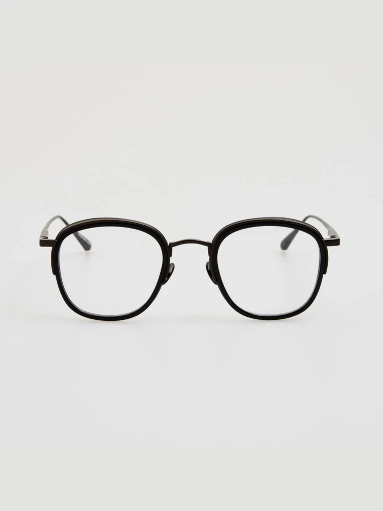 Linda Farrow Aldrin Optical in Black Matt Nickel