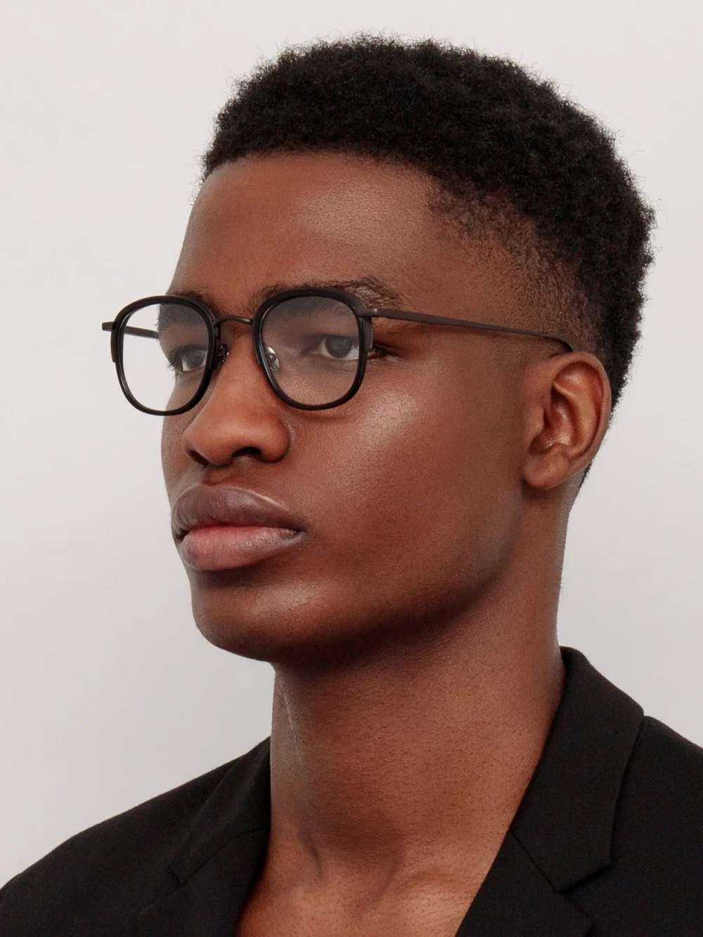 Linda Farrow Aldrin Optical, black matt nickel, view 4