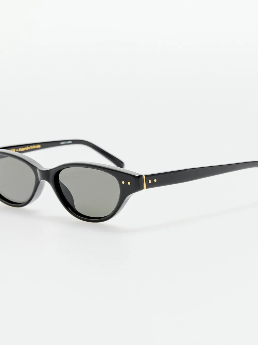 Linda Farrow Alessandra Sunglasses, black, view 2