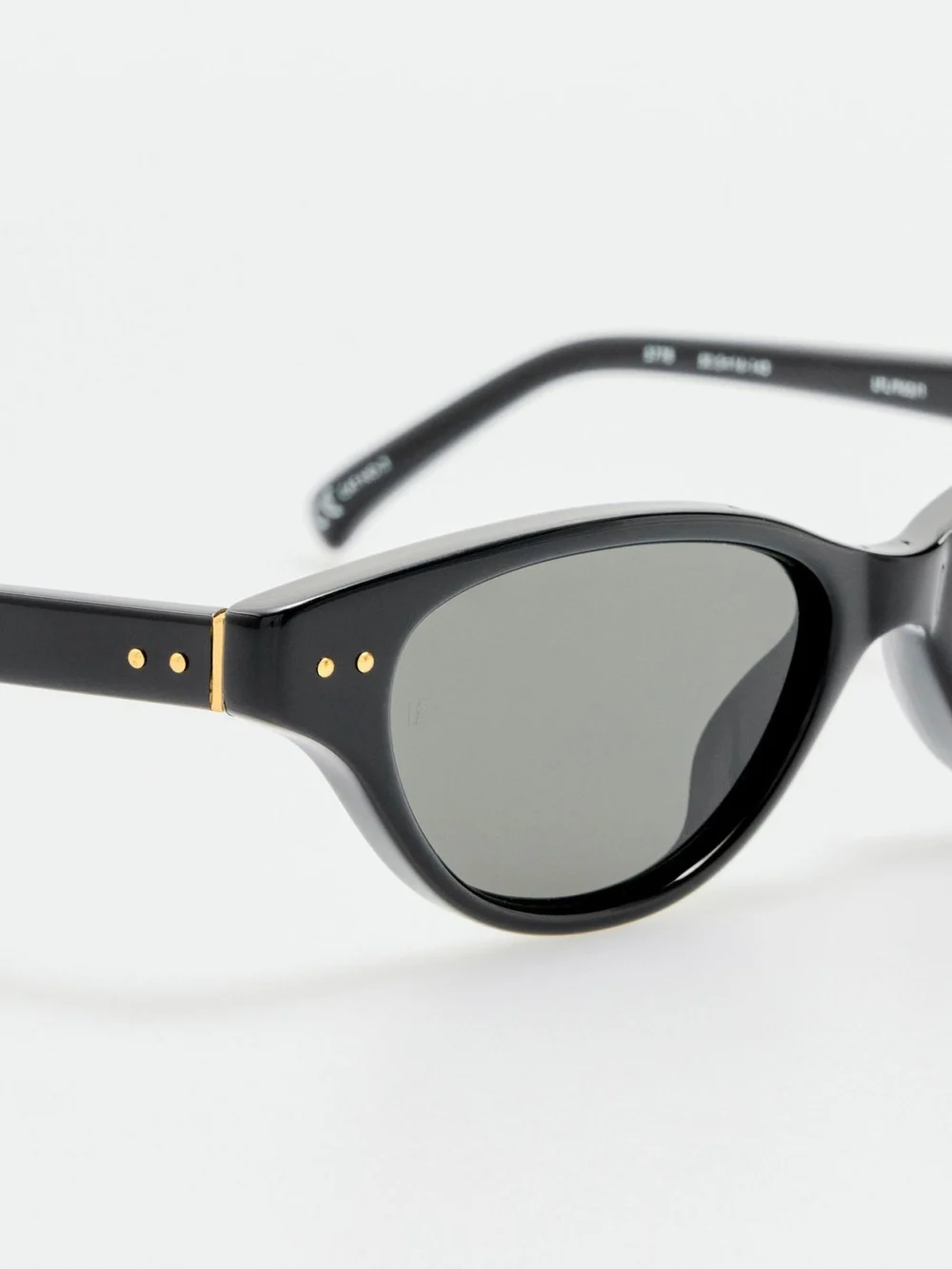 Linda Farrow Alessandra Sunglasses, black, view 4