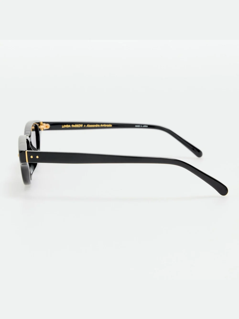 Linda Farrow Alessandra Sunglasses, black, view 5