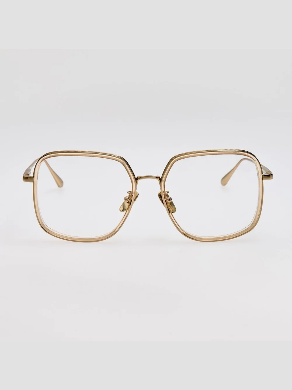 Linda Farrow Alicia Optical in 22k gold and ash