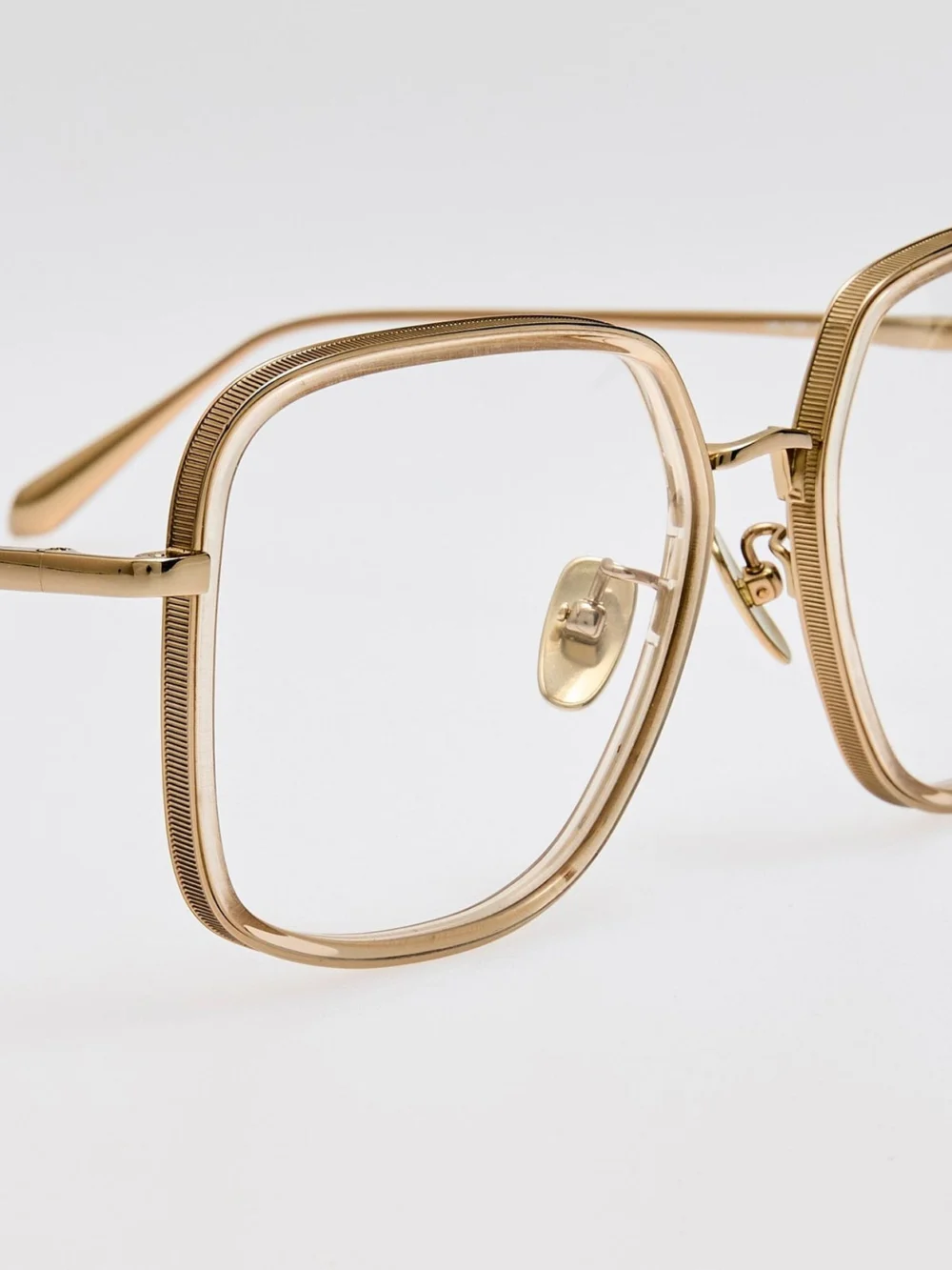 Linda Farrow Alicia Optical, 22k gold and ash, view 4