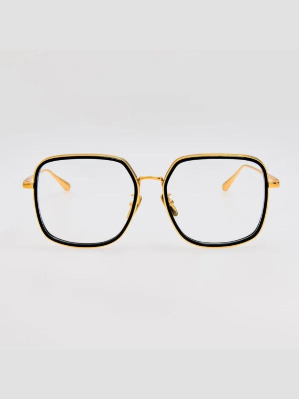 Linda Farrow Alicia Optical in 22K Gold and Black