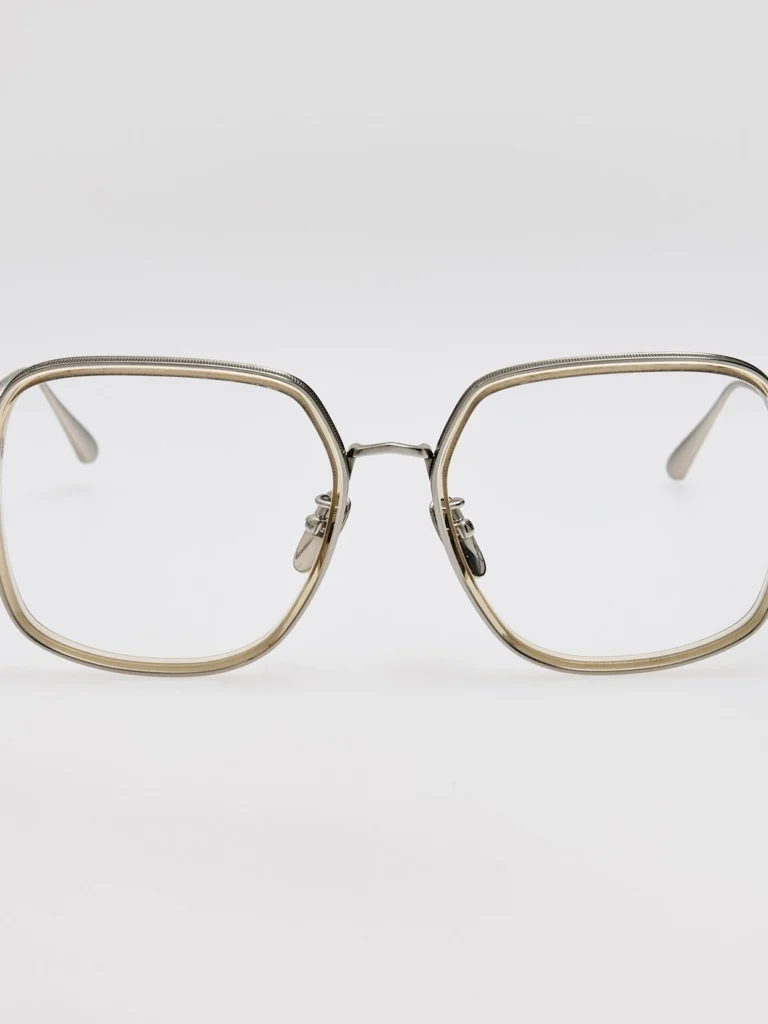 Linda Farrow Alicia Optical in 22K White Gold and Truffle
