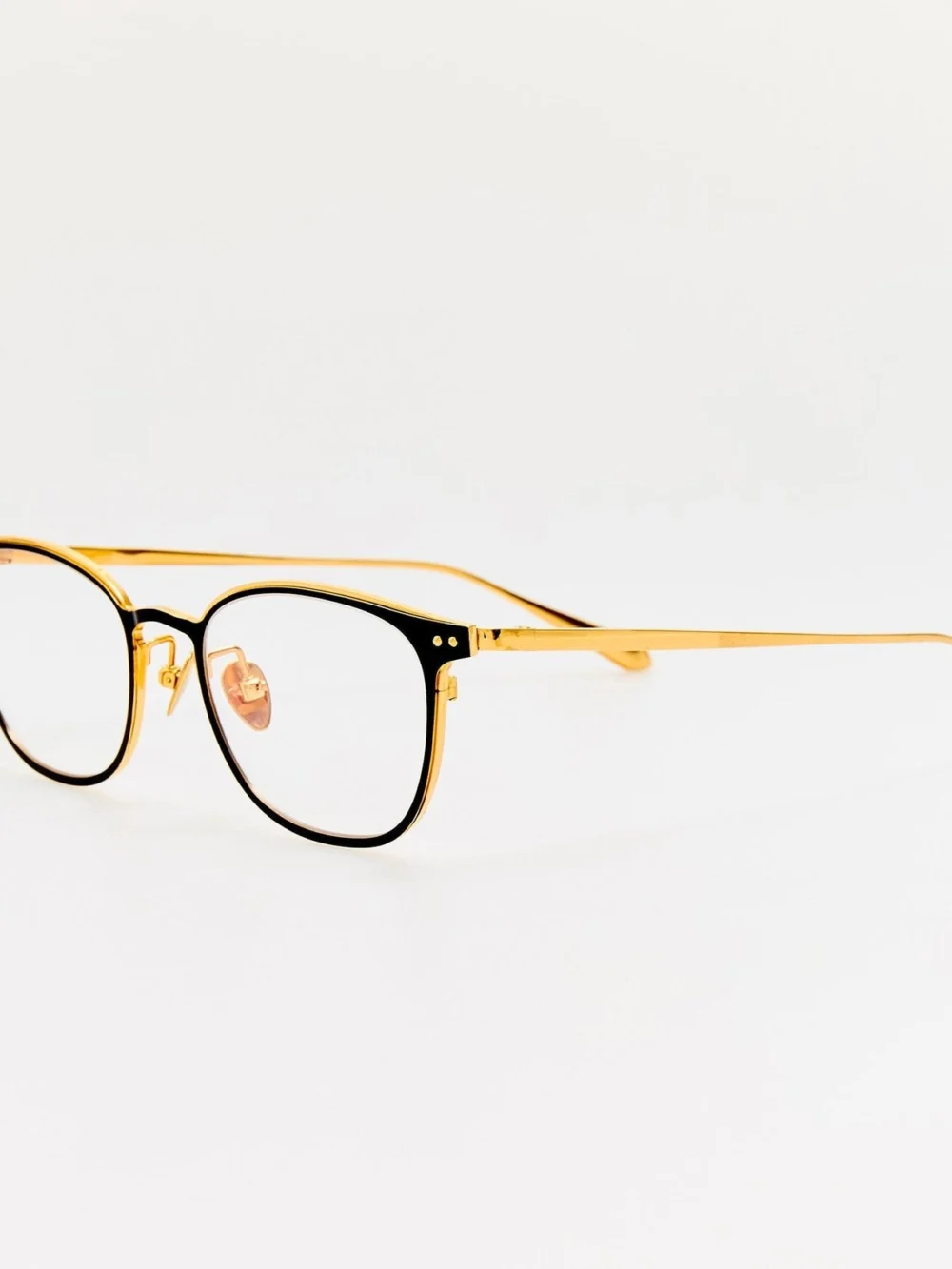 Linda Farrow Anderson Optical, satin black, view 2