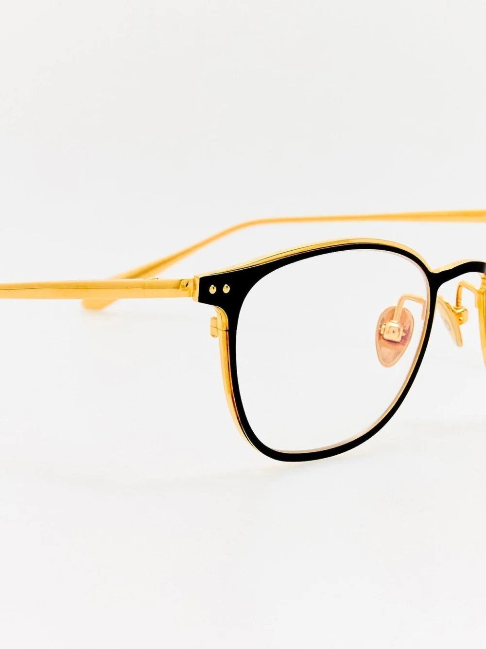 Linda Farrow Anderson Optical, satin black, view 6