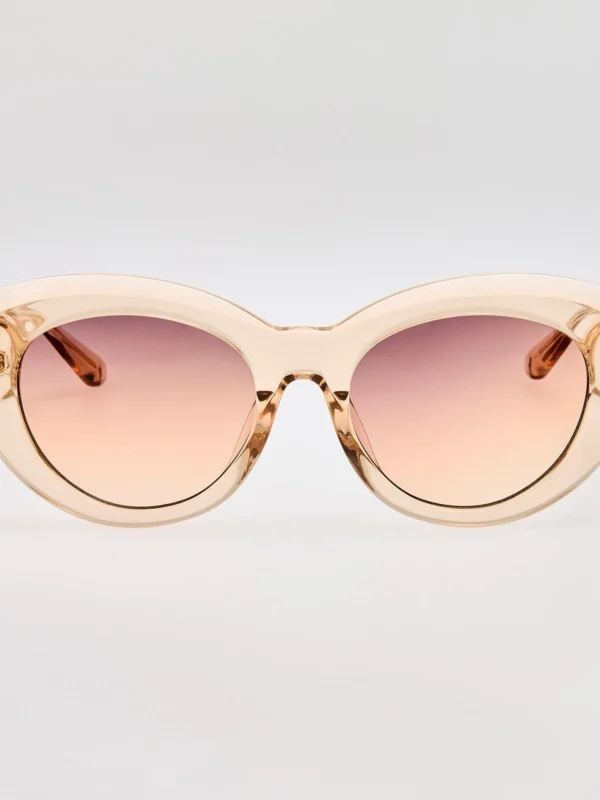 Linda Farrow Anna Sunglasses in Ash