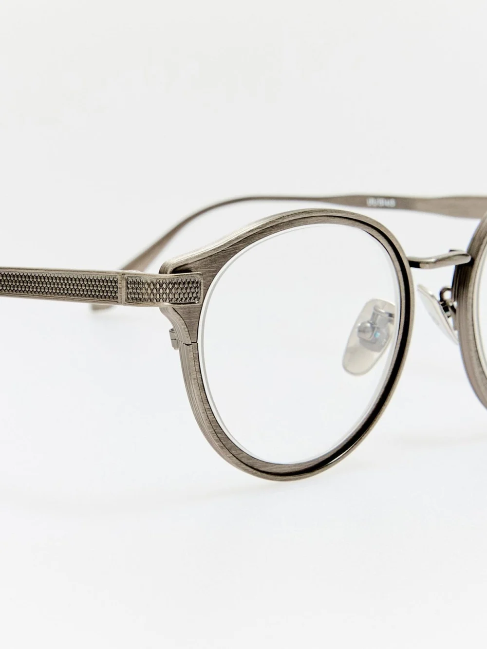 Linda Farrow Anthony Oval Optical Frame, antique silver, view 5