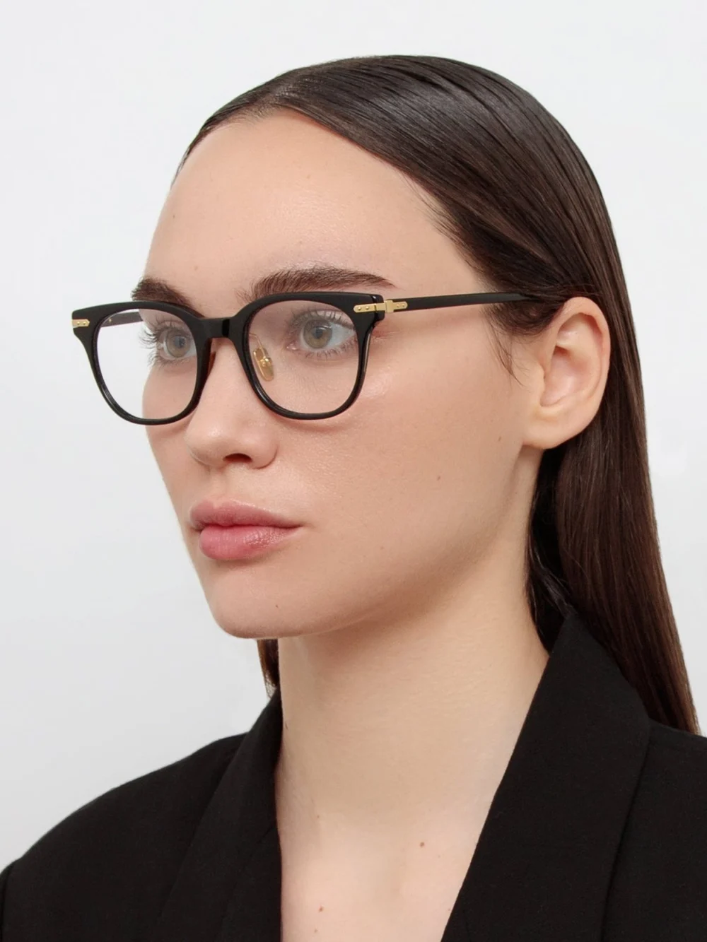 Linda Farrow Arch Optical, black, view 3