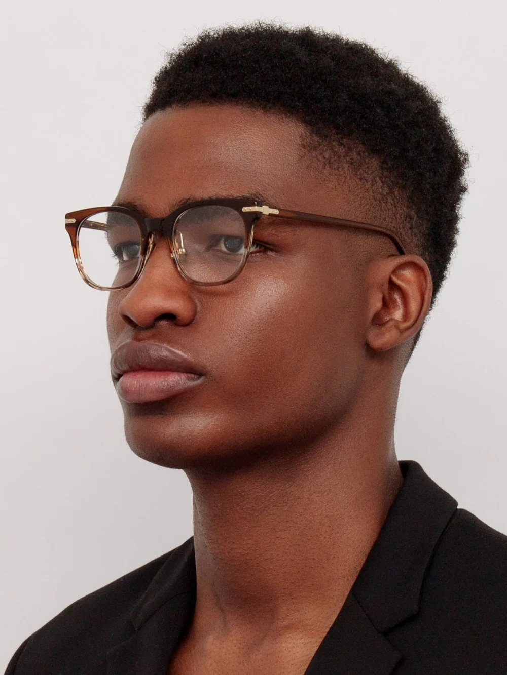 Linda Farrow Arch Optical, caramel horn, view 4