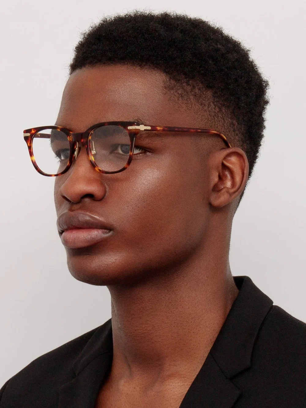 Linda Farrow Arch Optical, dark tortoiseshell, view 4