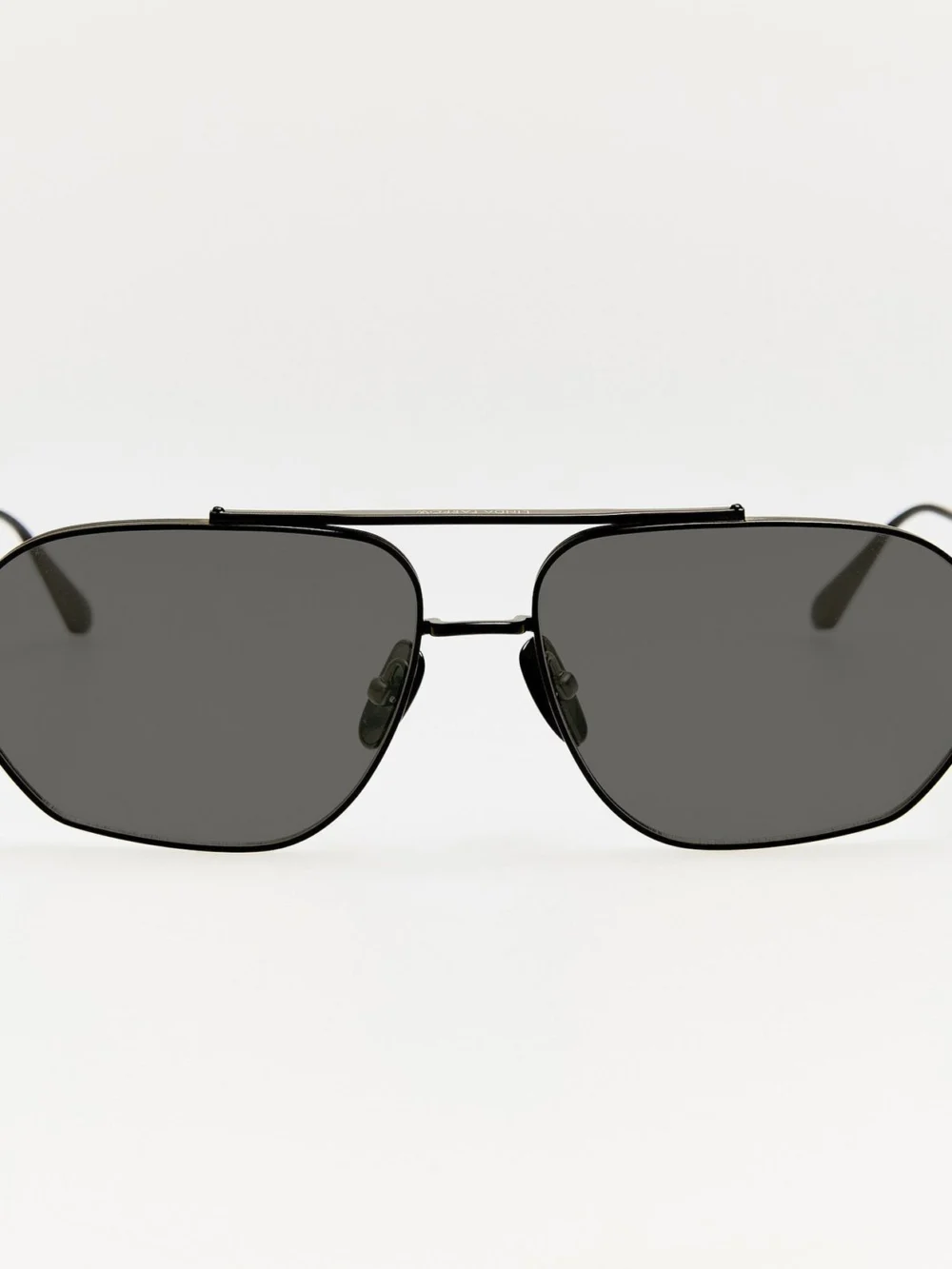 Linda Farrow Arden Sunglasses in matt black nickel