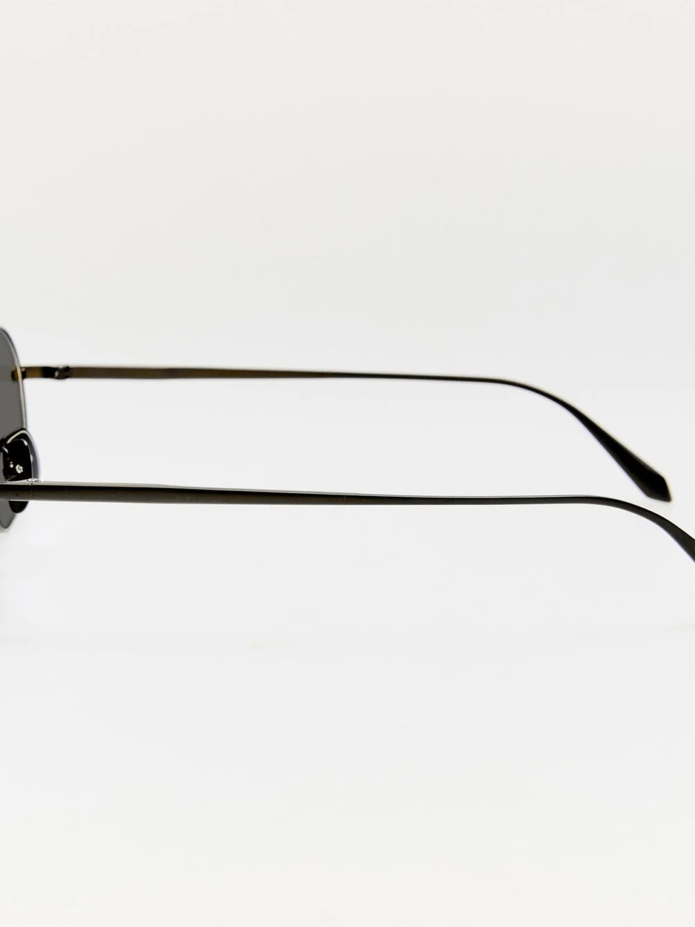Linda Farrow Arden Sunglasses, matt black nickel, view 5