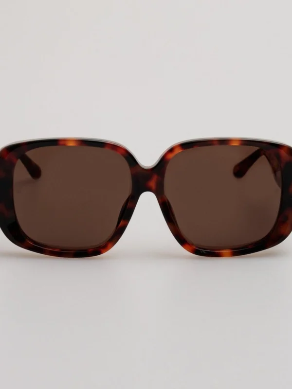 Linda Farrow Astrid Oversized Sunglasses in Tortoiseshell
