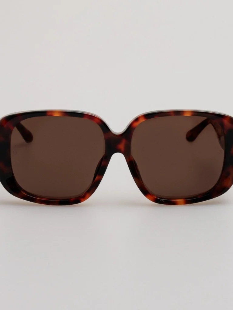 Linda Farrow Astrid Oversized Sunglasses in Tortoiseshell