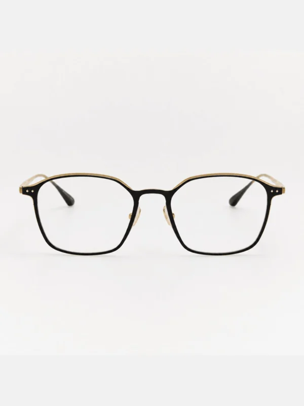 Linda Farrow Avery Optical in Black and Antique Gold