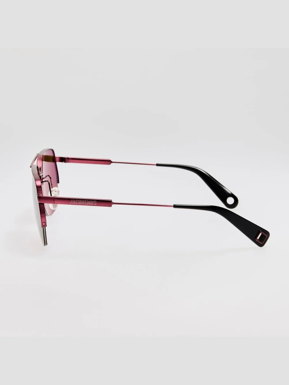 Linda Farrow Aviador Sunglasses, bordeaux, view 6