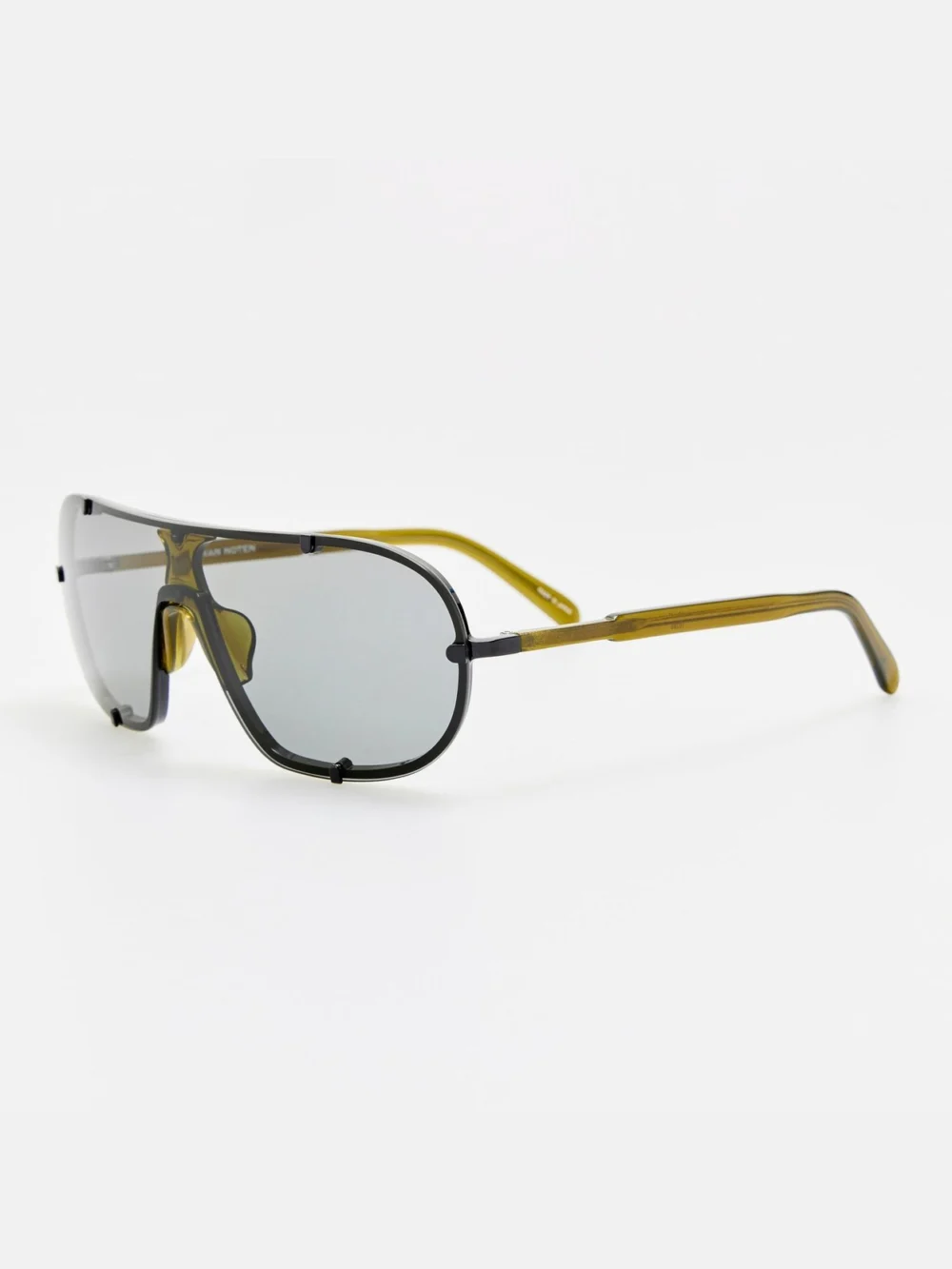 Linda Farrow Aviator Sunglasses, black, view 2