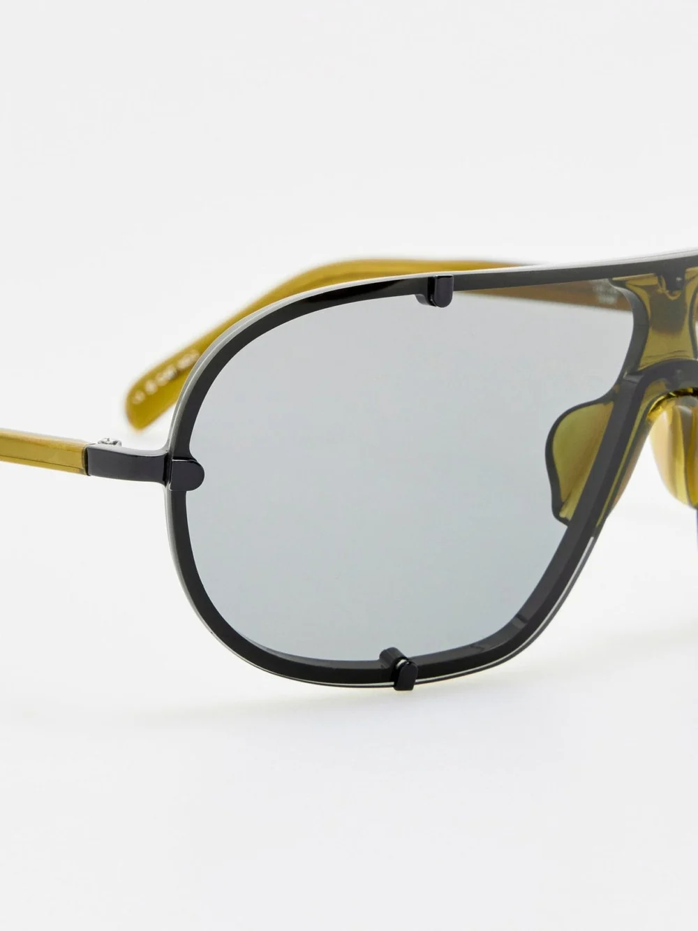 Linda Farrow Aviator Sunglasses, black, view 5