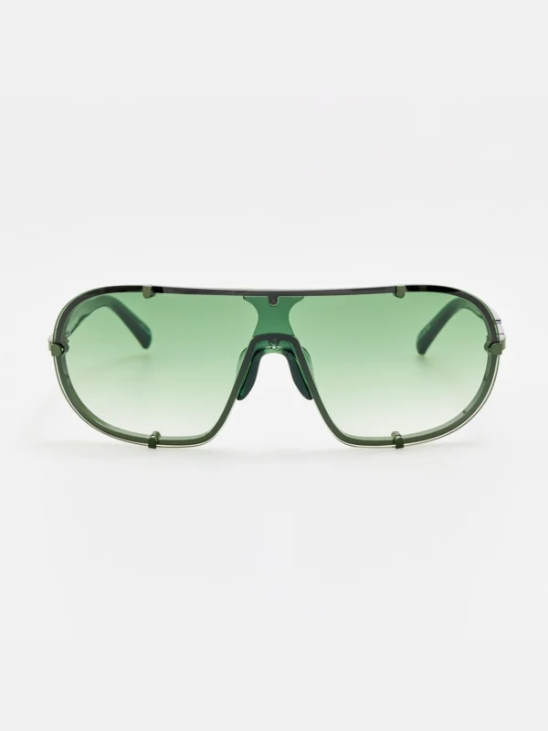 Linda Farrow Aviator Sunglasses in Khaki