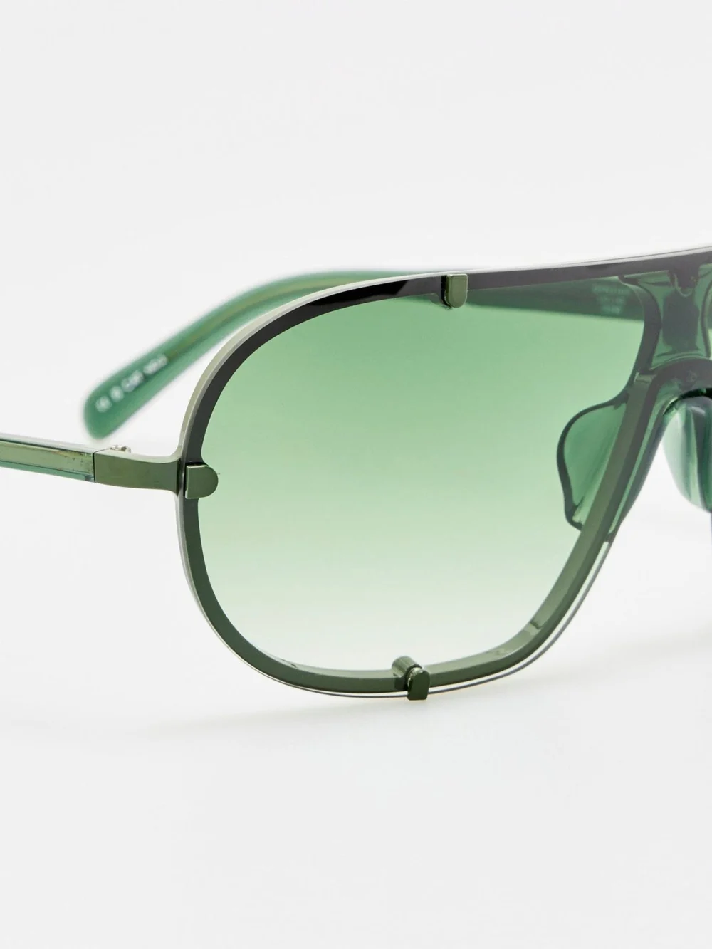 Linda Farrow Aviator Sunglasses, khaki, view 3