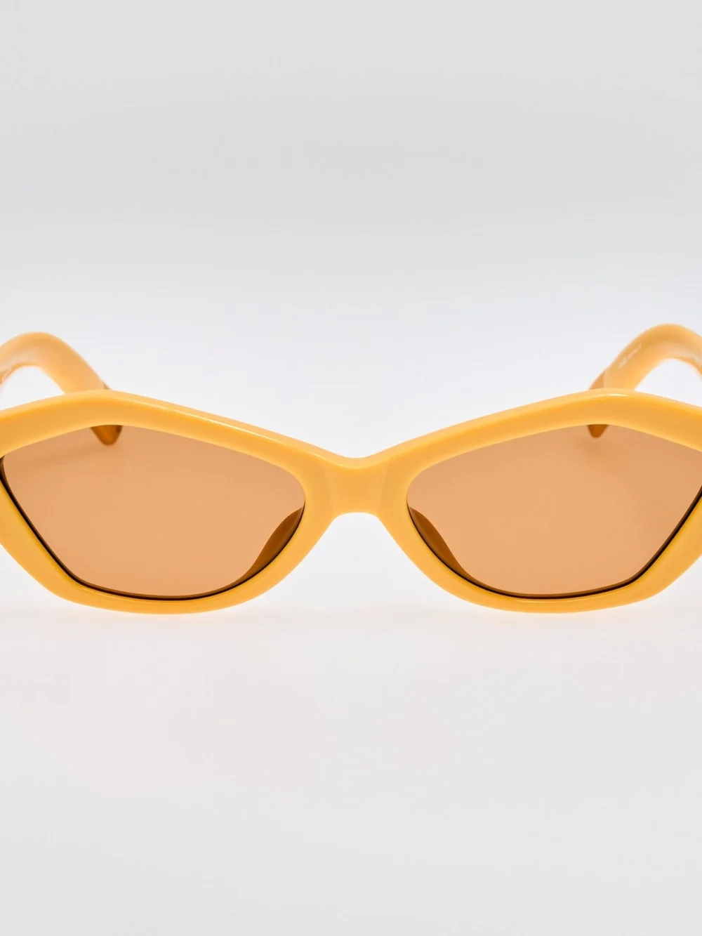 Linda Farrow Bambino Angular Sunglasses in banana