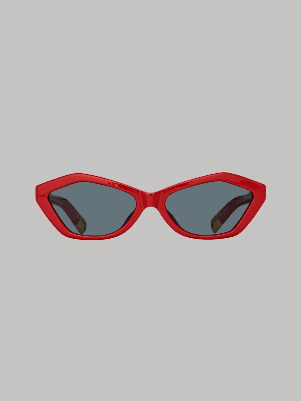 Linda Farrow Bambino Angular Sunglasses in red