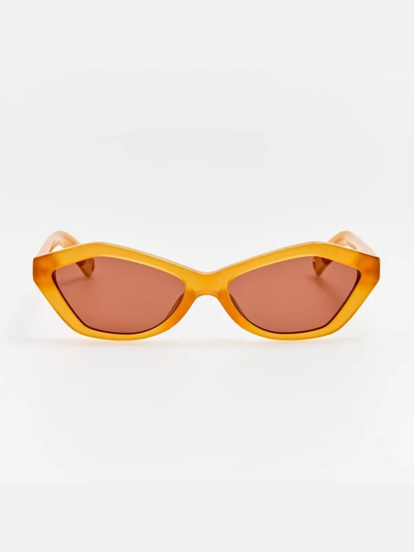 Linda Farrow Bambino Sunglasses in Caramel